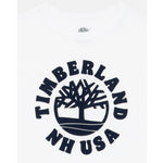 Timberland T-Shirt tinta unita con Stampa Bianco per Bambino T60532 BIANCO TIMBERLAND 