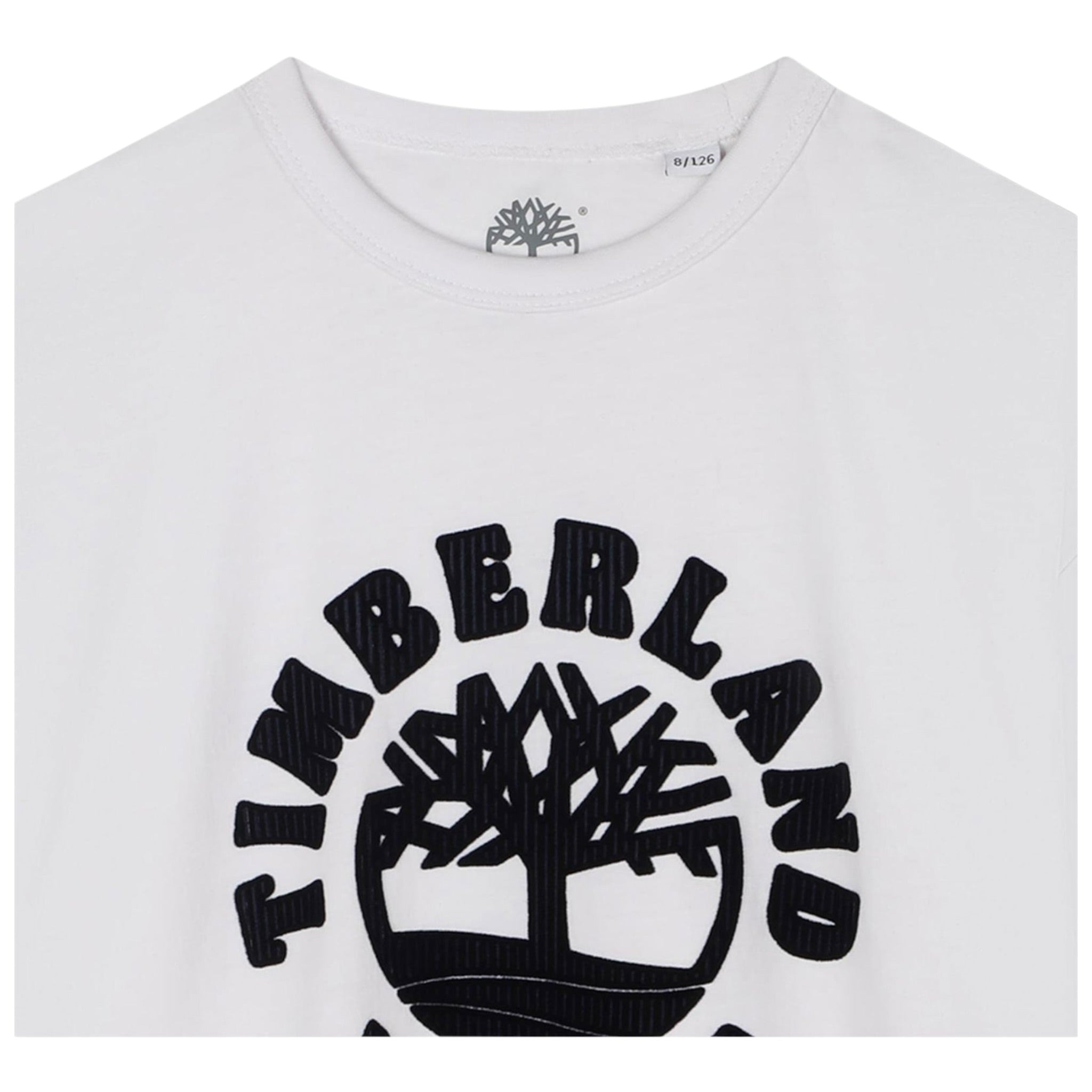 Timberland T-Shirt tinta unita con Stampa Bianco per Bambino T60532X BIANCO TIMBERLAND 