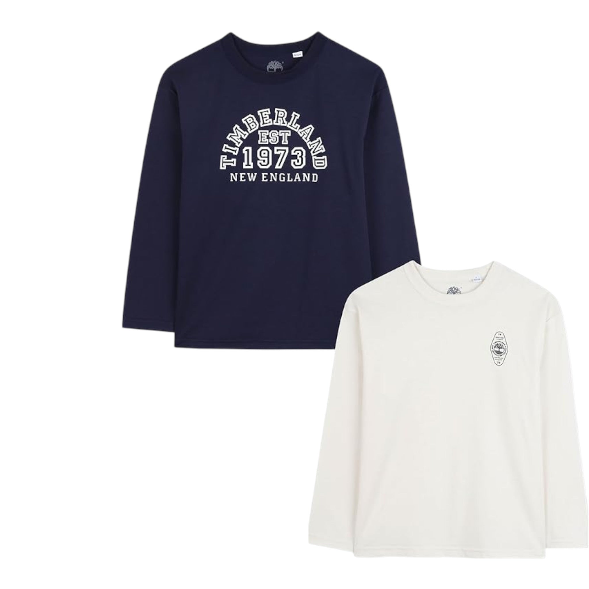 Timberland Set 2 Pezzi Shirt Bicolore Bianco/Blu per Bambino T60539 BIANCO/BLU TIMBERLAND 