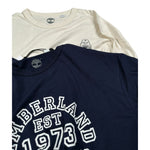 Timberland Set 2 Pezzi Shirt Bicolore Bianco/Blu per Bambino T60539 BIANCO/BLU TIMBERLAND 