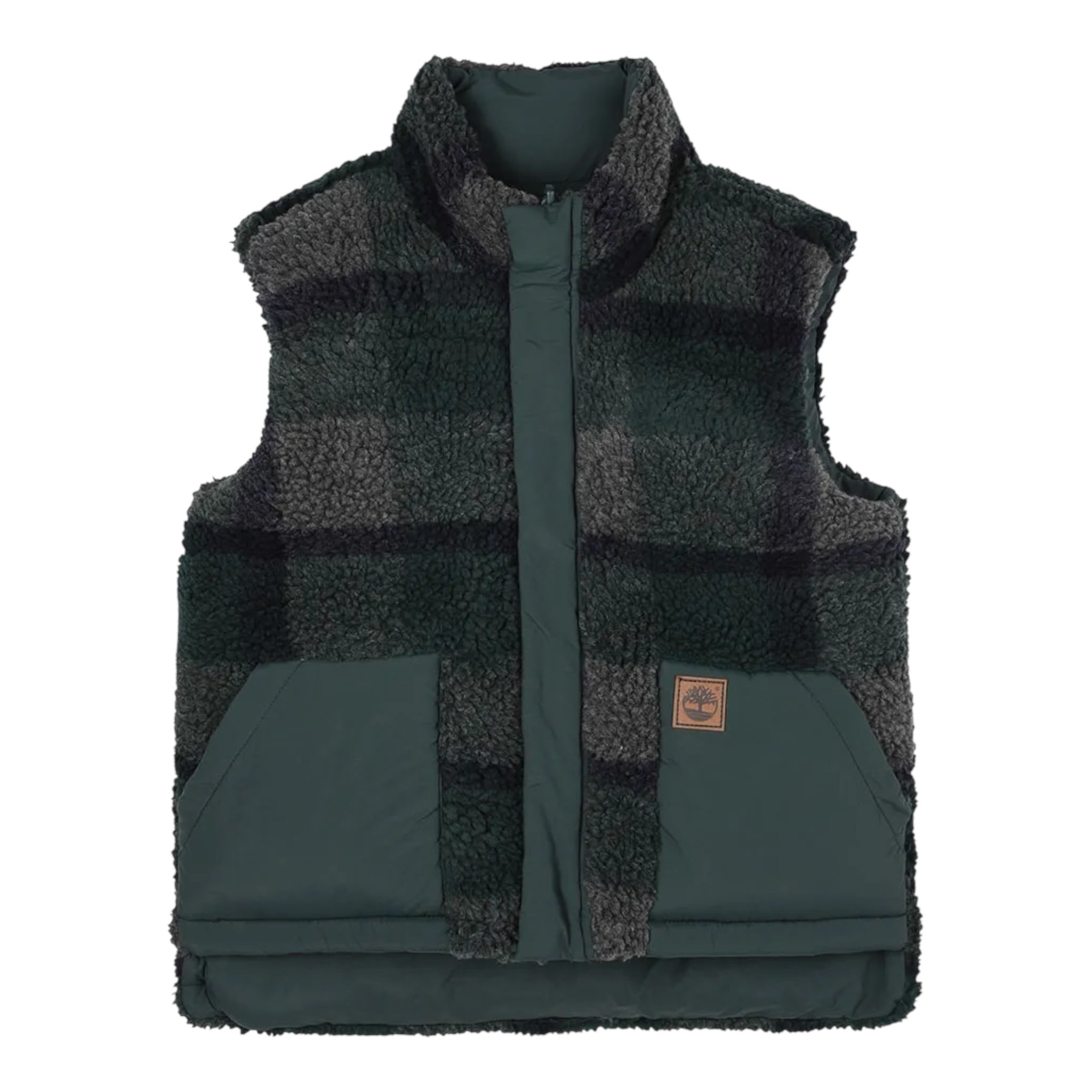 Timberland Giubbino Smanicato Reversibile Verde per Bambino T60547 VERDE TIMBERLAND 
