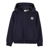 Timberland Felpa tinta unita con Zip E Cappuccio Blu per Bambino T60560 BLU TIMBERLAND 
