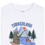 Timberland Shirt tinta unita con Stampa Bianco per Neonato T60584 BIANCO TIMBERLAND 