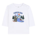 Timberland Shirt tinta unita con Stampa Bianco per Bambino T60584JX BIANCO TIMBERLAND 