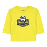 Timberland Shirt tinta unita Girocollo con Stampa Giallo per Neonato T60588 GIALLO TIMBERLAND 