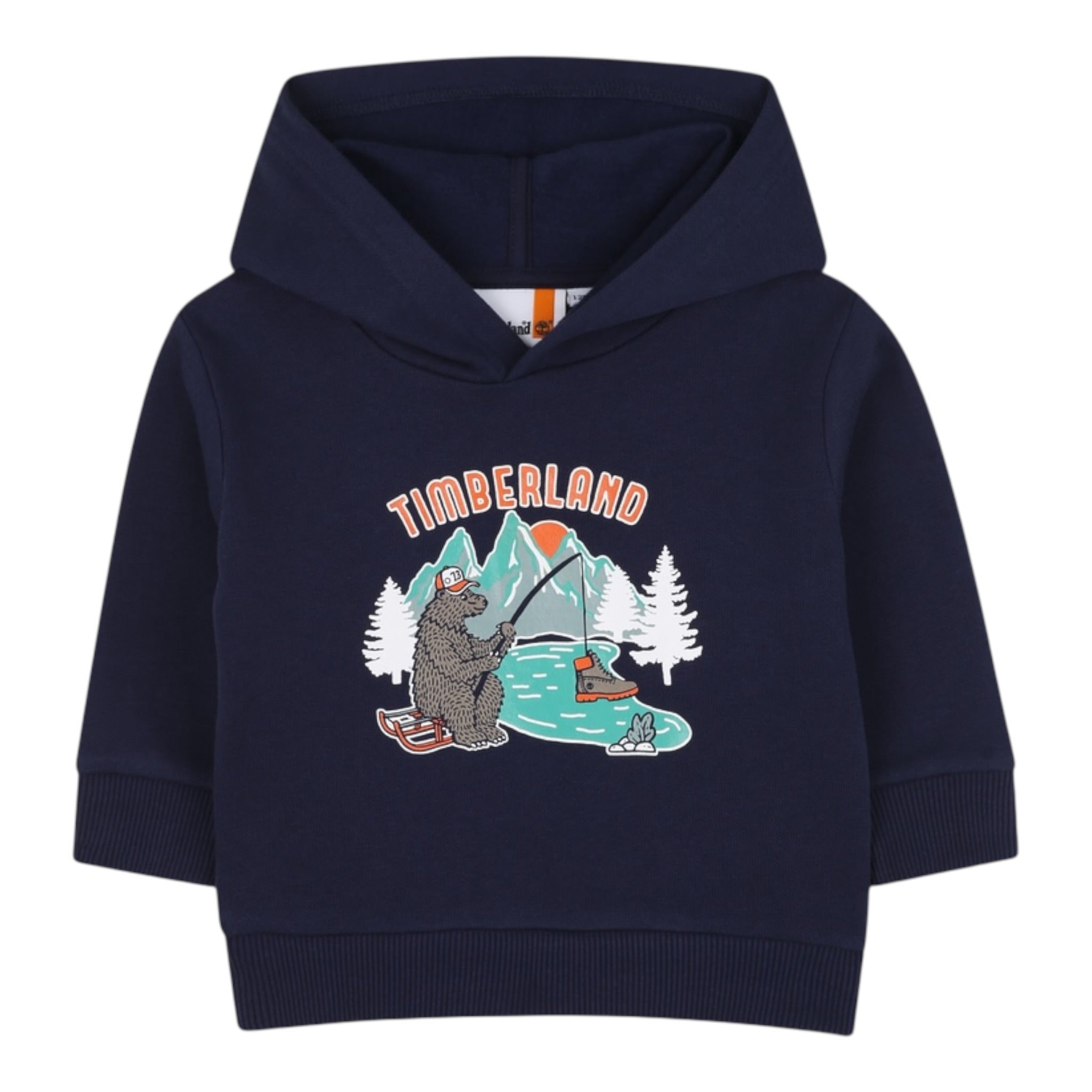 Timberland Felpa Chiusa con Cappuccio tinta unita Blu per Neonato T60592 BLU TIMBERLAND 