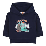 Timberland Felpa Chiusa con Cappuccio tinta unita Blu per Neonato T60592X BLU TIMBERLAND 