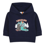 Timberland Felpa Chiusa con Cappuccio tinta unita Blu per Neonato T60592XX BLU TIMBERLAND 