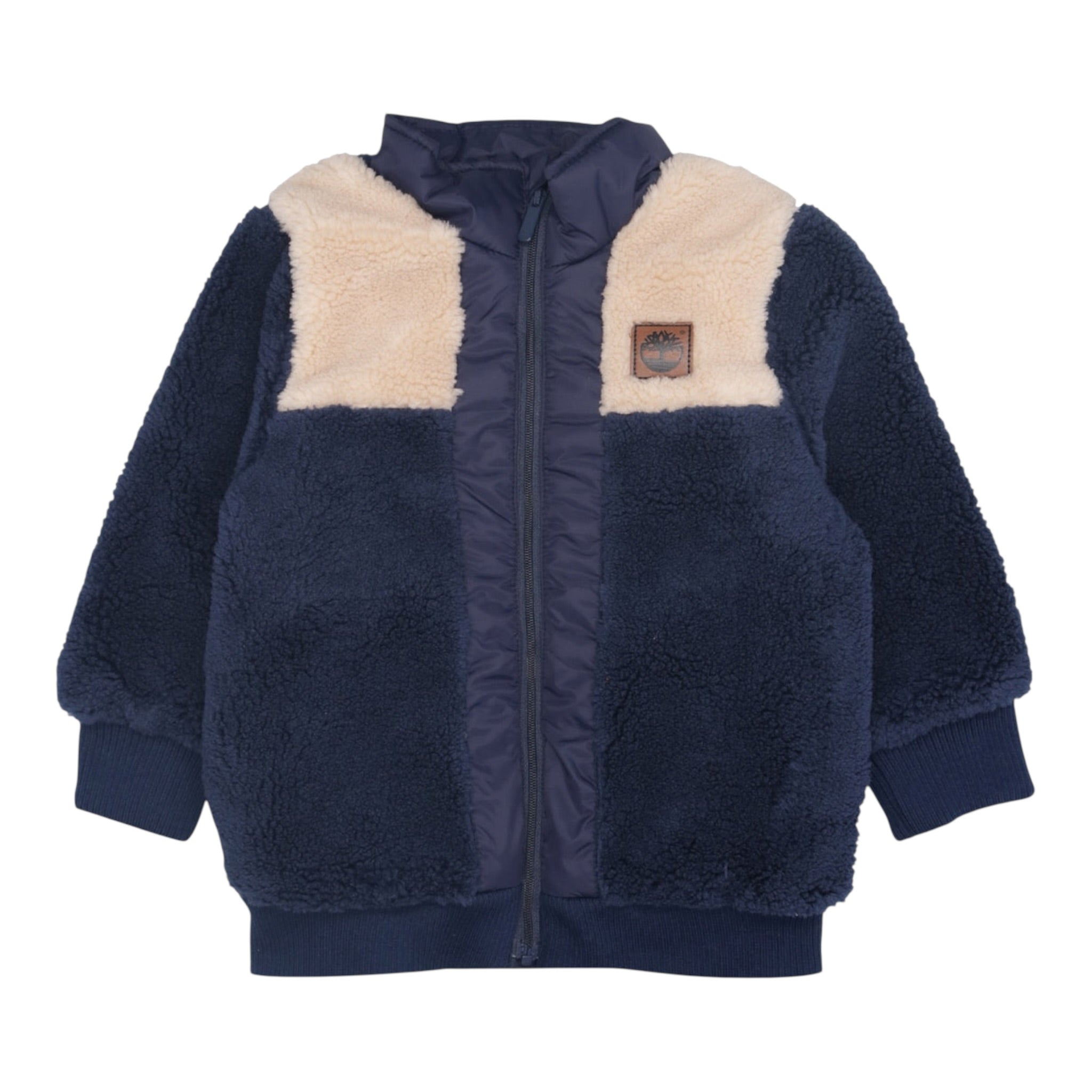 Timberland Giubbino Pelliccia tinta unita con Zip Blu per Neonato T60594 BLU TIMBERLAND 
