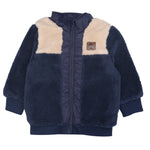 Timberland Giubbino Pelliccia tinta unita con Zip Blu per Neonato T60594X BLU TIMBERLAND 