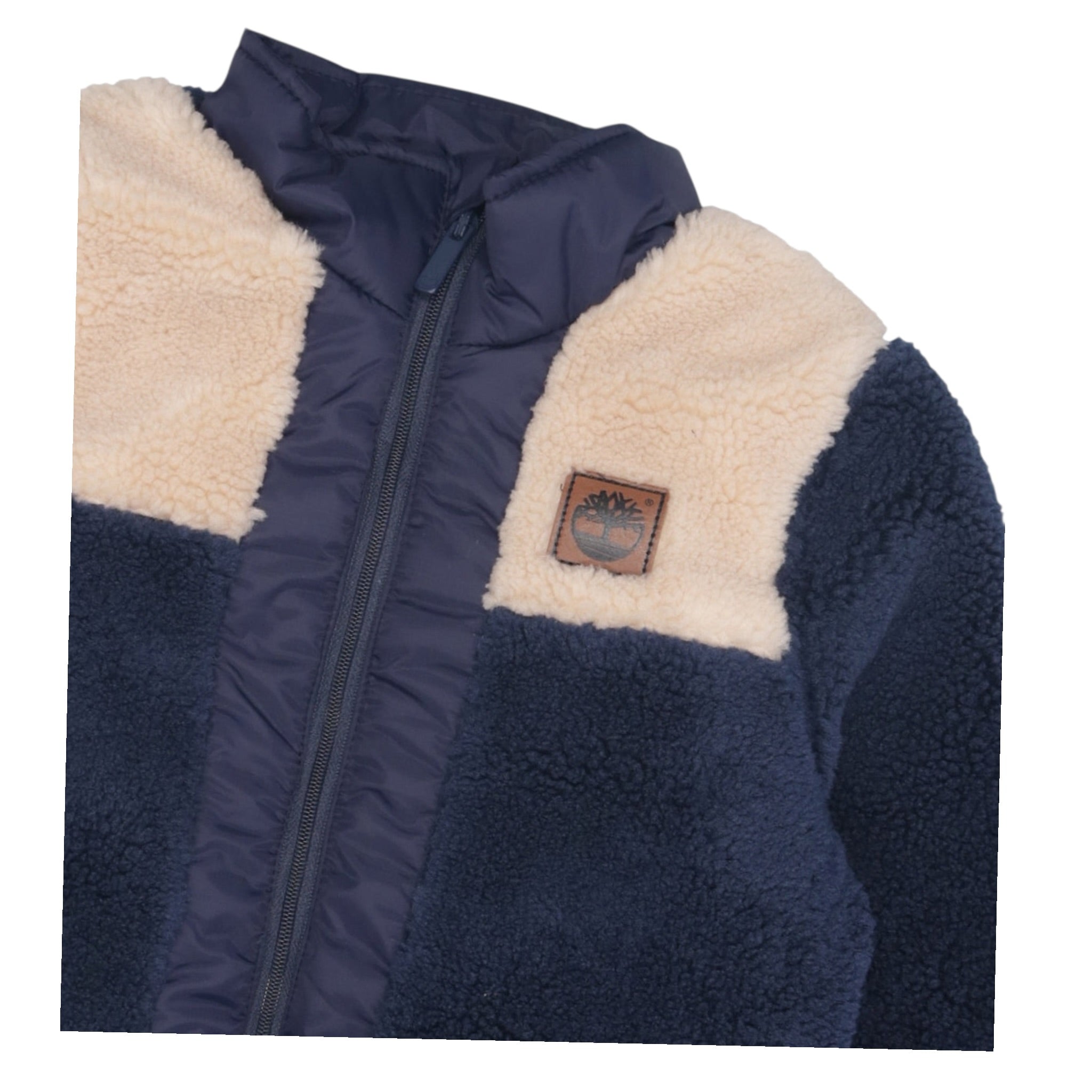 Timberland Giubbino Pelliccia tinta unita con Zip Blu per Bambino T60594XJ BLU TIMBERLAND 