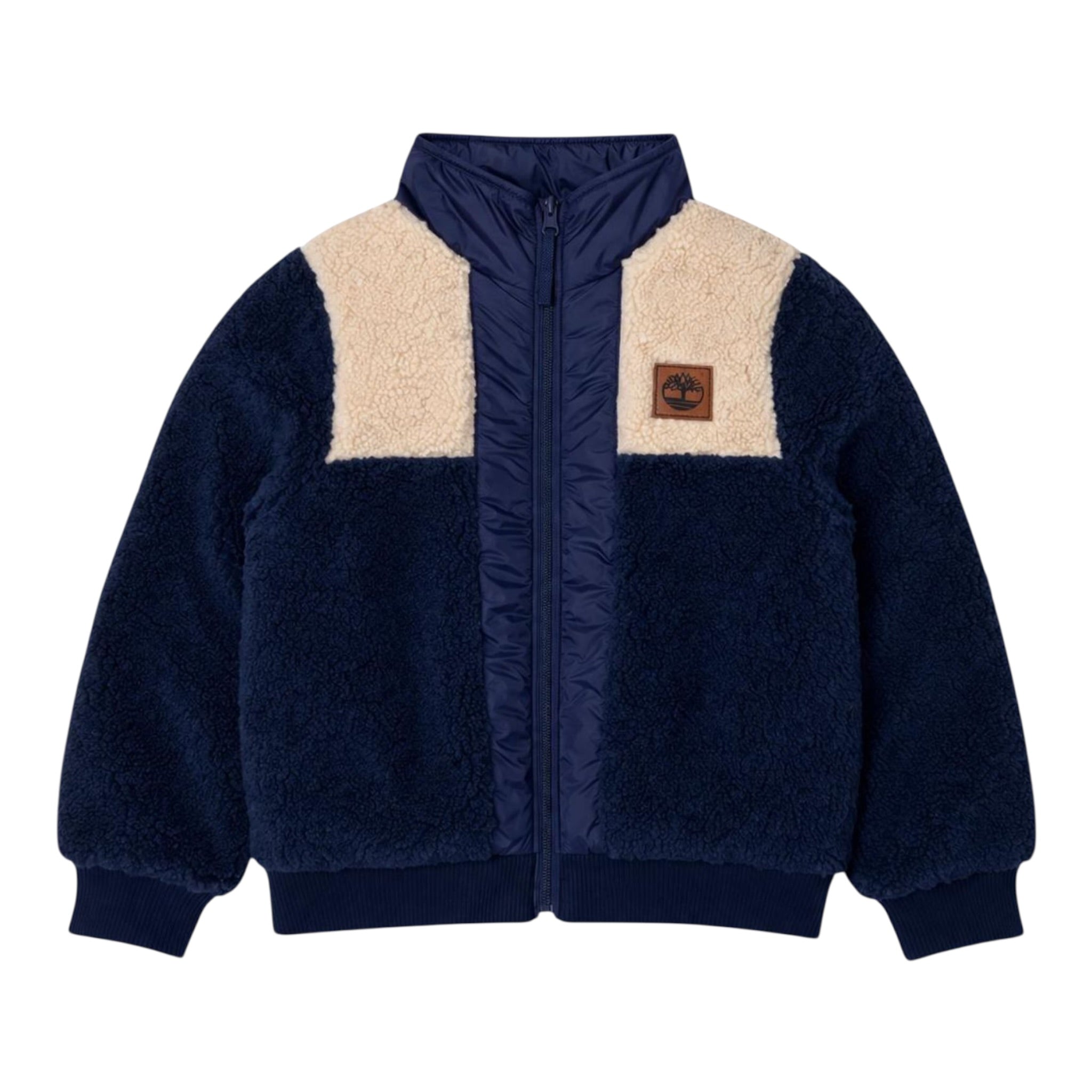 Timberland Giubbino Pelliccia tinta unita con Zip Uni per Neonato T60594XX BL TIMBERLAND 