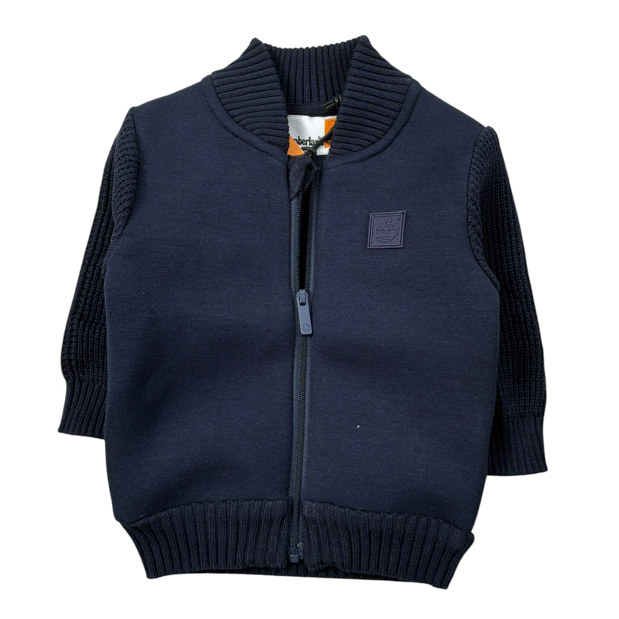 Timberland Felpa tinta unita con Zip Blu per Neonato T60599 BLU TIMBERLAND 