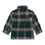 Timberland Camicia tinta unita con Fantasia A Quadri Verde per Neonato T60600 VERDE TIMBERLAND 