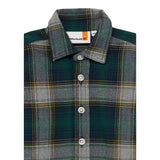 Timberland Camicia tinta unita con Fantasia A Quadri Verde per Neonato T60600 VERDE TIMBERLAND 