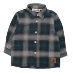 Timberland Camicia tinta unita con Fantasia A Quadri Verde per Bambino T60600XJ VERDE TIMBERLAND 