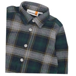 Timberland Camicia tinta unita con Fantasia A Quadri Verde per Neonato T60600X VERDE TIMBERLAND 