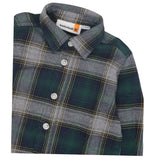 Timberland Camicia tinta unita con Fantasia A Quadri Verde per Neonato T60600X VERDE TIMBERLAND 