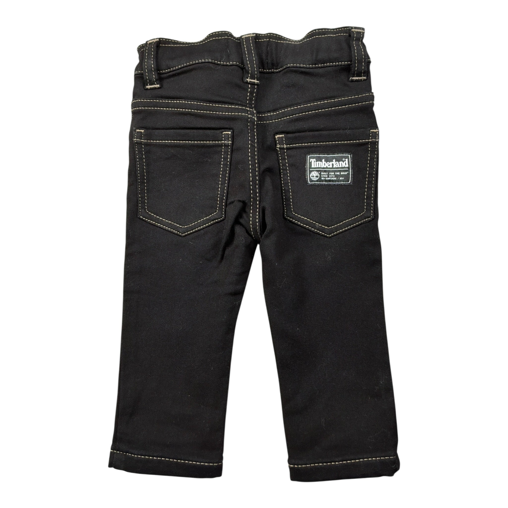 Timberland Jeans tinta unita con Girovita Regolabile Nero per Neonato T60601 NERO TIMBERLAND 