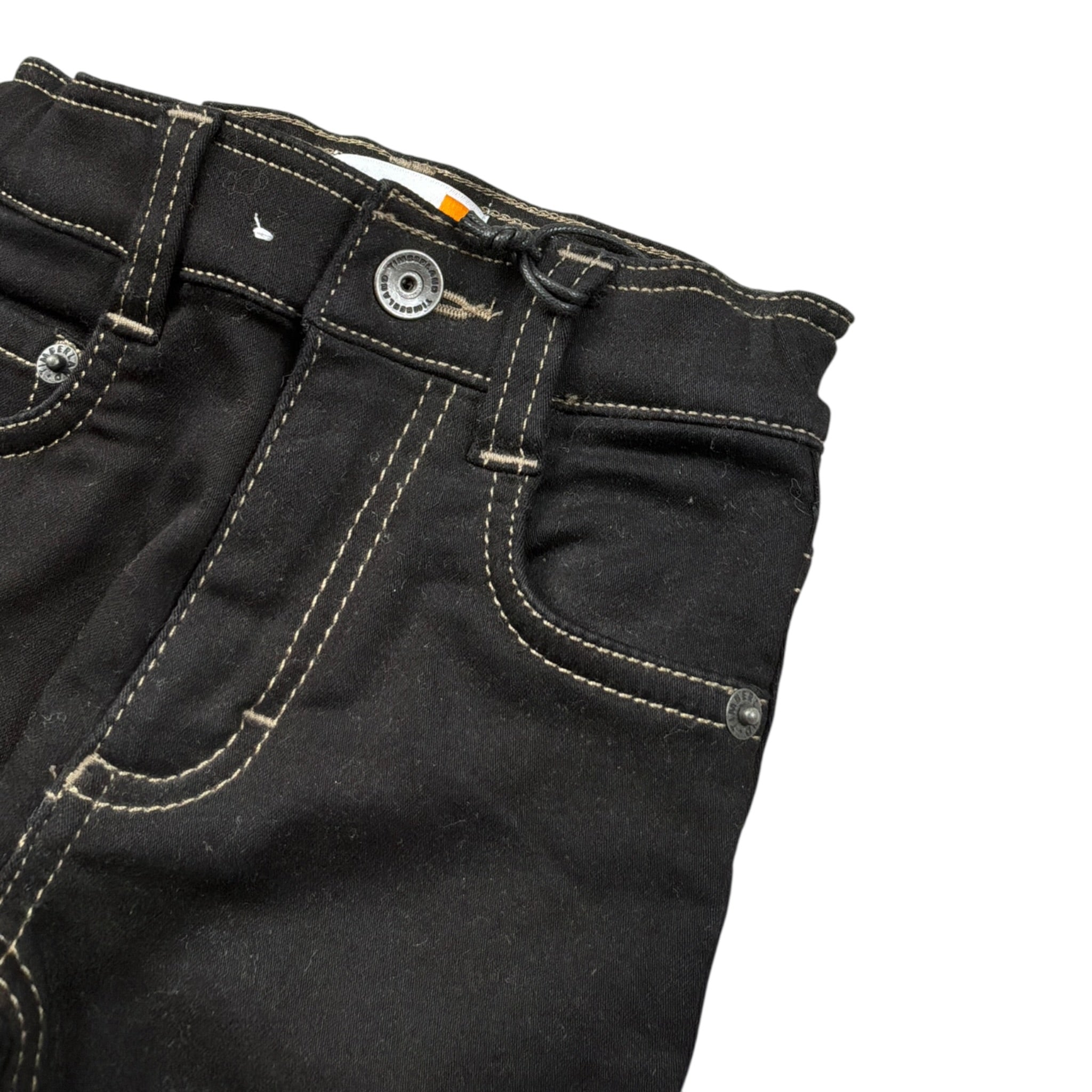 Timberland Jeans tinta unita con Girovita Regolabile Nero per Neonato T60601 NERO TIMBERLAND 