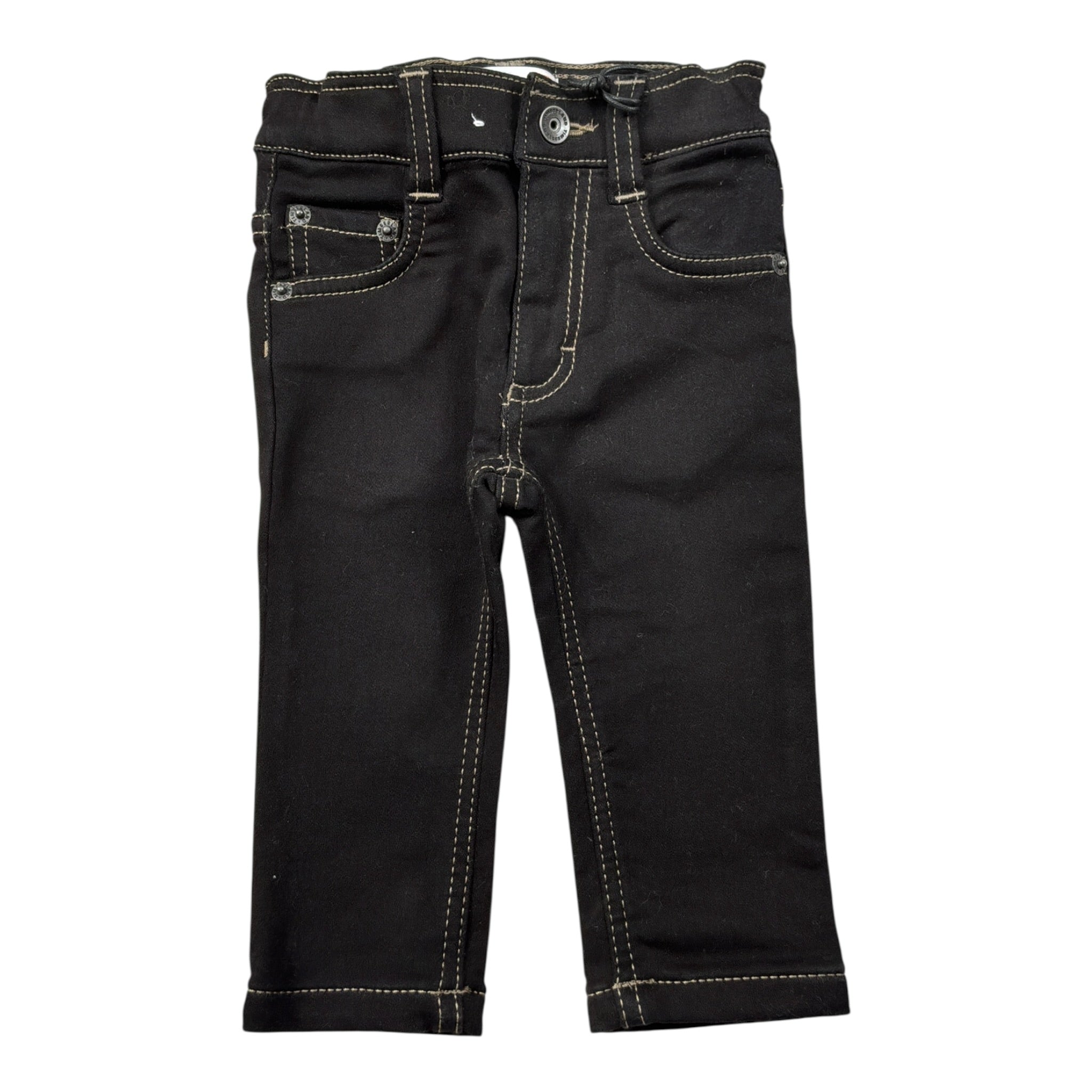 Timberland Jeans tinta unita con Girovita Regolabile Nero per Neonato T60601 NERO TIMBERLAND 