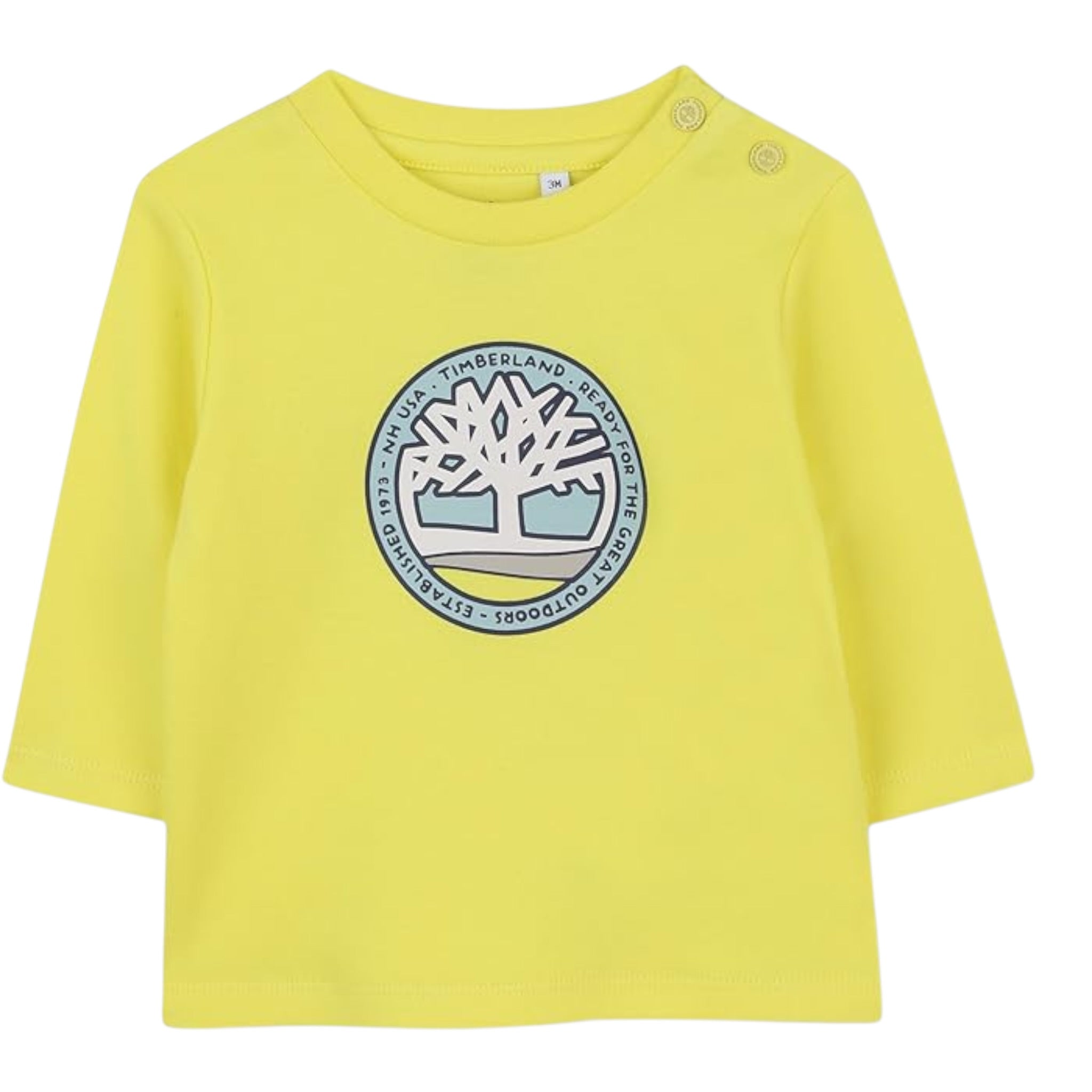 Timberland Shirt tinta unita con Stampa Giallo per Neonato T60616X GIALLO TIMBERLAND 