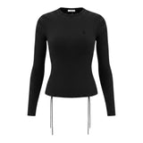 To Be Too Maglia tinta unita Girocollo Nero per Bambina T824W25 NERO TO be too 