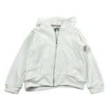 To Be Too Felpa tinta unita con Zip Cappuccio E Spille Bianco per Bambina TB939W25 BIANCO TO be too 