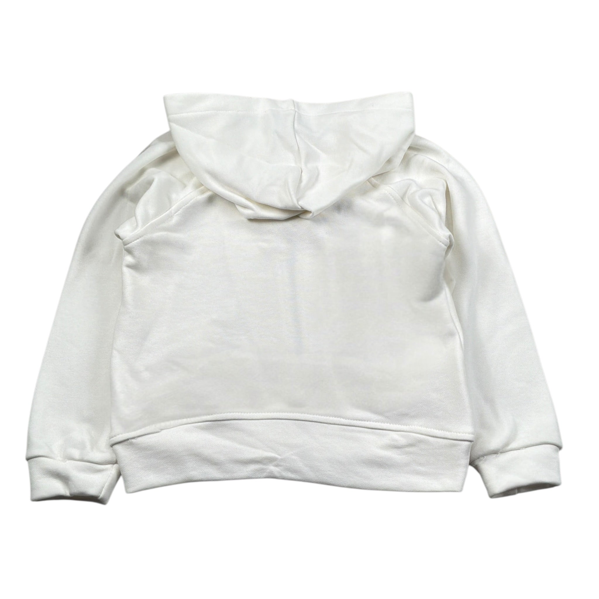 To Be Too Felpa tinta unita con Zip Cappuccio E Spille Bianco per Bambina TB939W25 BIANCO TO be too 
