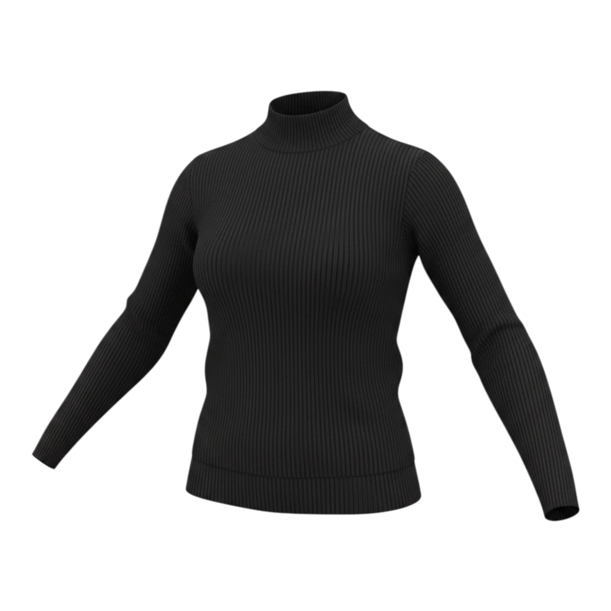 To Be Too Maglia tinta unita Mezzo Collo Nero per Bambina TFJ24M490 NERO TO be too 