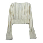 To Be Too Maglia tinta unita Modello Crop Panna per Bambina TFJF24M465 PANNA TO be too 