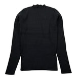 To Be Too Maglia tinta unita Mezzo Collo Nero per Bambina TFJF24M490 NERO TO be too 