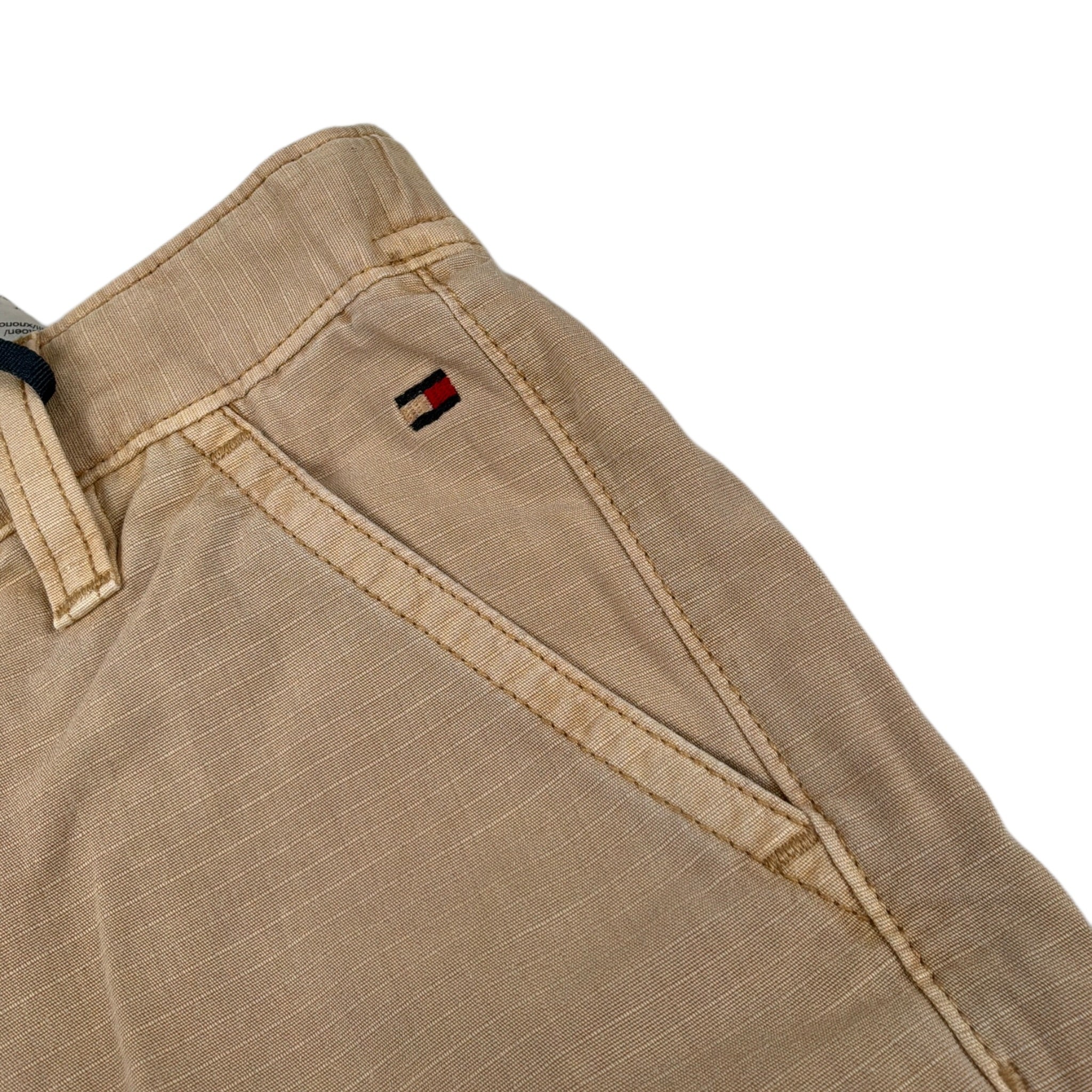 Tommy Hilfiger Pantalone tinta unita con Elastico In Vita Beige per Bambino KB0KB009693 BEIGE TOMMY HILFIGER 