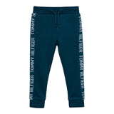 Tommy Hilfiger Pantalone Modello Tuta tinta unita con Logo Verde per Bambino KB0KB07492 VERDE TOMMY HILFIGER 