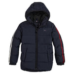 Tommy Hilfiger Giubbino tinta unita con Cappuccio Blu per Bambino KB0KB08338 BLU TOMMY HILFIGER 