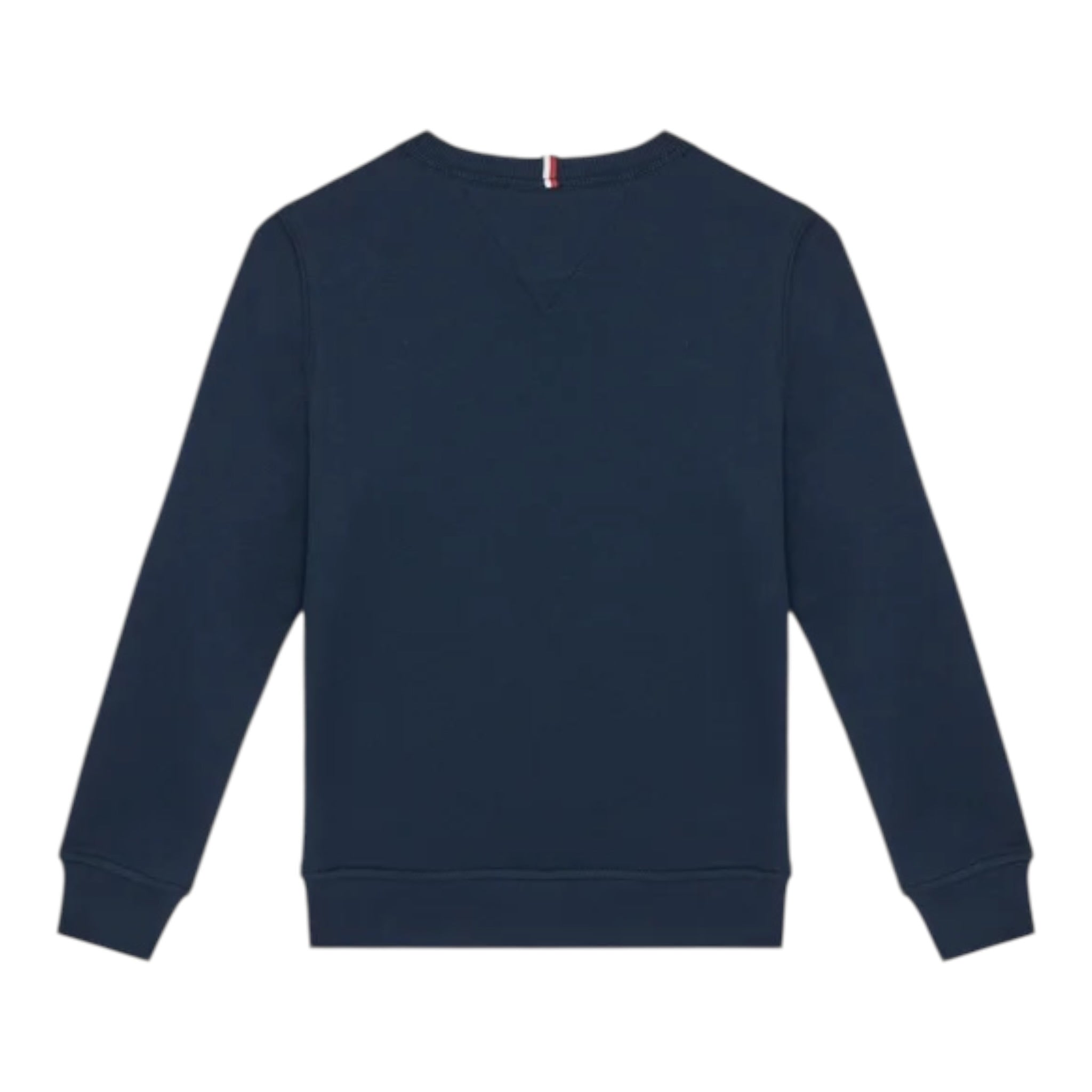 Tommy Hilfiger Felpa tinta unita Girocollo con Stampa Blu per Neonato KB0KB09315N BLU TOMMY HILFIGER 