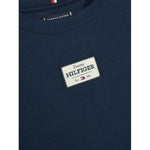 Tommy Hilfiger Felpa tinta unita Girocollo con Stampa Blu per Neonato KB0KB09315N BLU TOMMY HILFIGER 