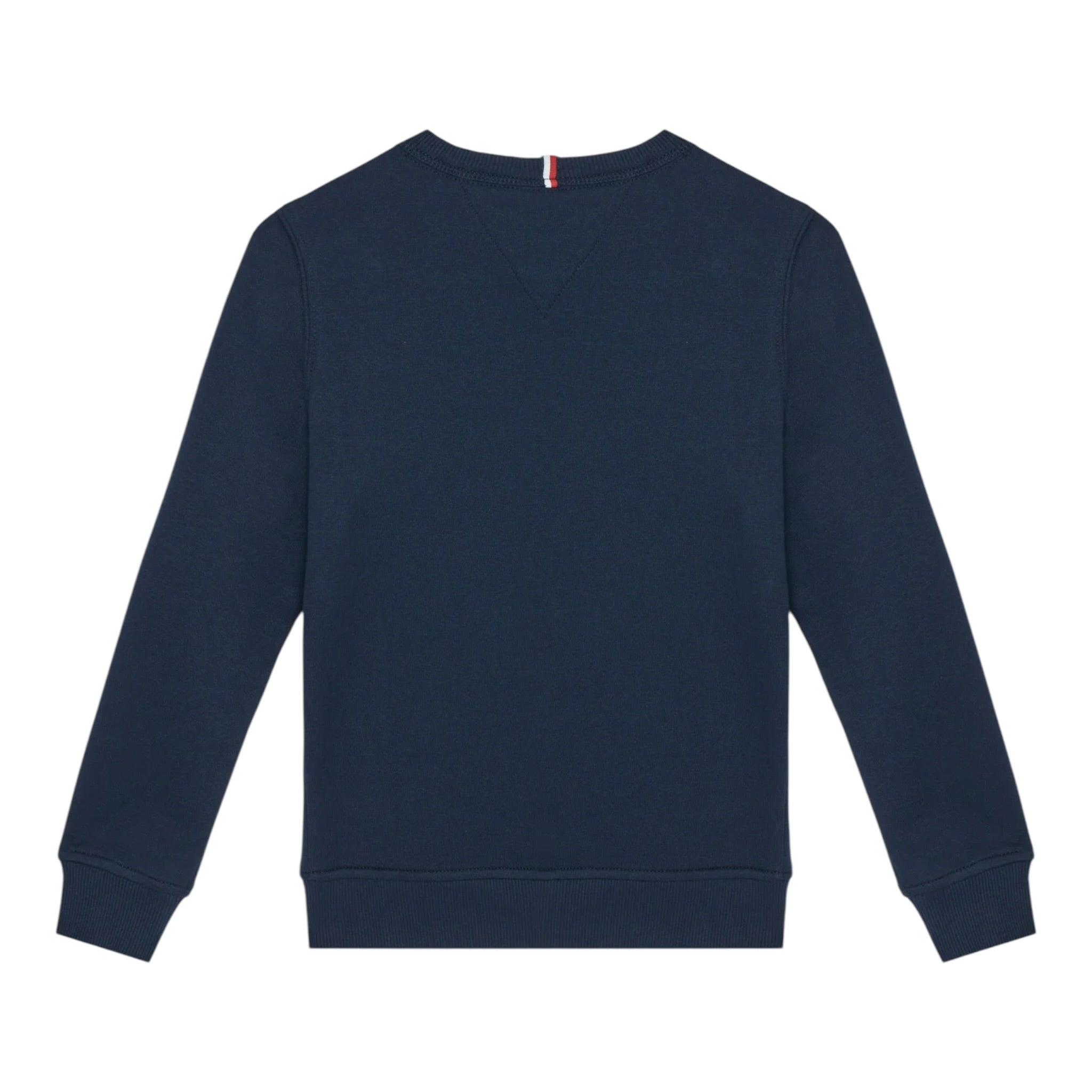Tommy Hilfiger Felpa tinta unita Girocollo con Stampa Blu per Neonato KB0KB09315X BLU TOMMY HILFIGER 