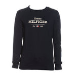 Tommy Hilfiger Shirt Girocollo tinta unita Blu per Bambino KB0KB09633 BLU TOMMY HILFIGER 
