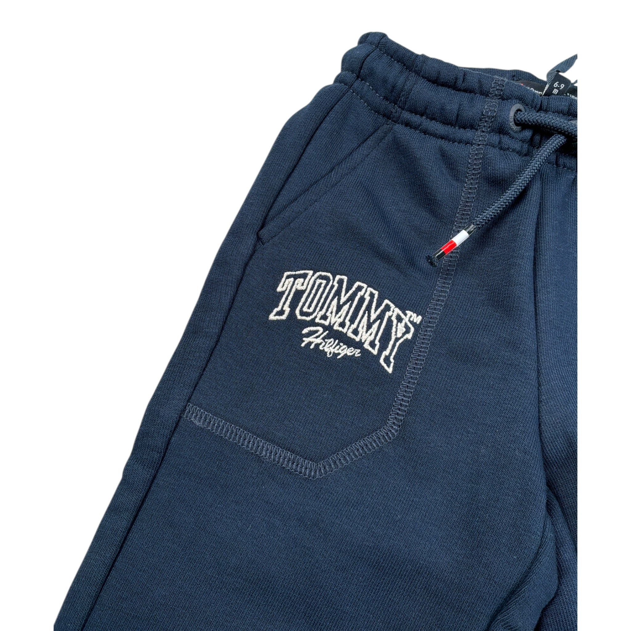 Tommy Hilfiger Pantalone Tuta tinta unita con Logo Blu per Neonato KB0KB09700 BLU TOMMY HILFIGER 