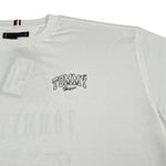 Tommy Hilfiger T-Shirt Girocollo Tinta Uita con Stampa Bianco per Bambino KB0KB097290 BIANCO TOMMY HILFIGER 