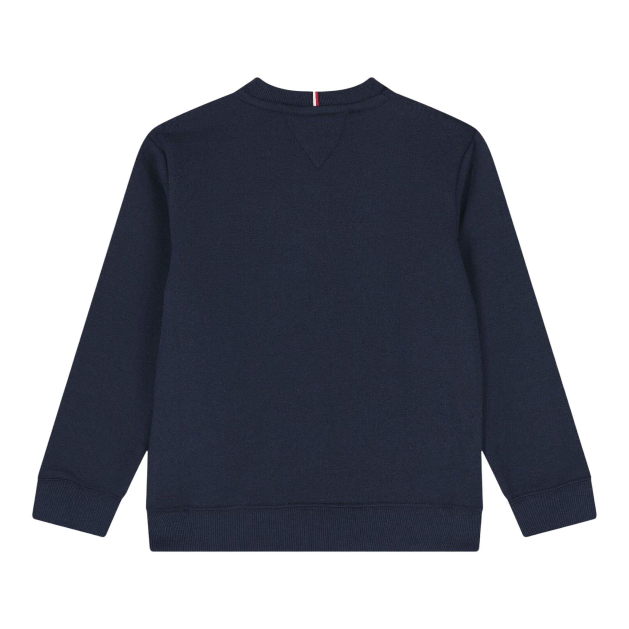 Tommy Hilfiger Felpa tinta unita Girocollo con Stampa Blu per Neonato KB0KB09741XN BLU TOMMY HILFIGER 