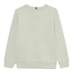 Tommy Hilfiger Felpa tinta unita Girocollo con Stampa Verde per Bambino KB0KB09741XX VERDE TOMMY HILFIGER 