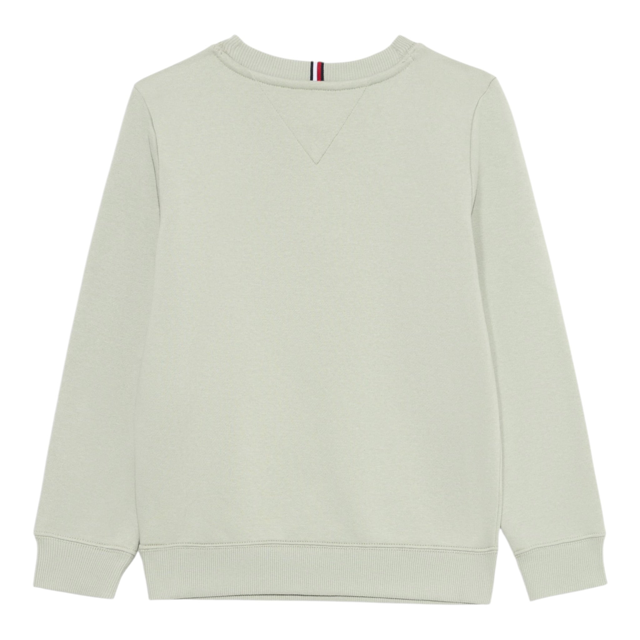 Tommy Hilfiger Felpa tinta unita Girocollo con Stampa Verde per Bambino KB0KB09741XX VERDE TOMMY HILFIGER 