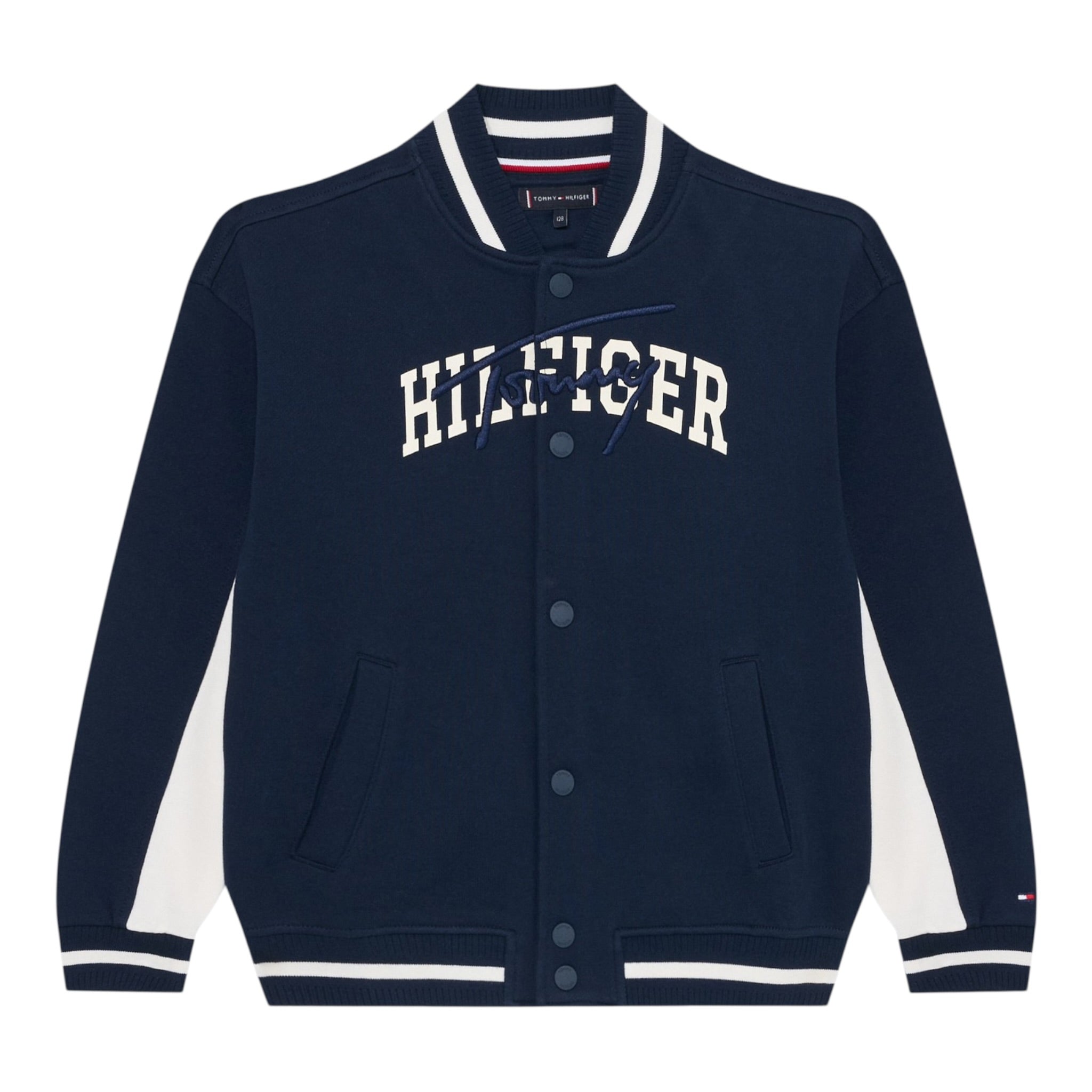 Tommy Hilfiger Felpa con Bottoni tinta unita Blu per Bambino KB0KB09745 BLU TOMMY HILFIGER 