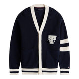 Tommy Hilfiger Cardigan tinta unita con Profili In Contrasto Blu per Bambino KB0KB09757 BLU TOMMY HILFIGER 