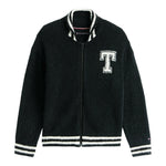 Tommy Hilfiger Maglia con Zip tinta unita Nero per Bambino KB0KB0975 NERO TOMMY HILFIGER 