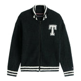 Tommy Hilfiger Maglia con Zip tinta unita Nero per Bambino KB0KB0975 NERO TOMMY HILFIGER 