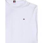 Tommy Hilfiger Shirt Girocollo tinta unita Bianco per Bambino KB0KB09846 BIANCO TOMMY HILFIGER 