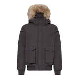 Tommy Hilfiger Giubbino tinta unita con Cappuccio Grigio per Bambino KB0KB09887 GRIGIO TOMMY HILFIGER 